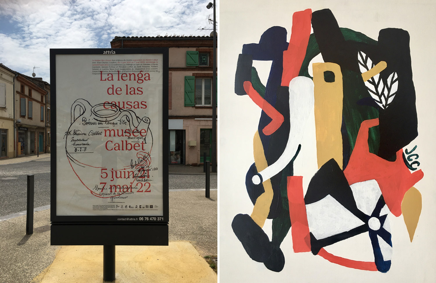 Jean Charles Couderc _ Joan Carles Codèrc _ Musée Calbet _ peinture _ pintura _ Grisolles _ Grisòlas _ euskal herria _ occitània _ création contemporaine _ cultura viva _ Lengadòc