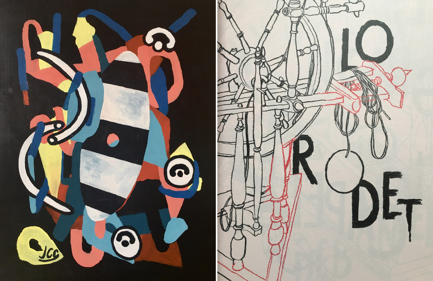 Jean Charles Couderc _ Joan Carles Codèrc _ Musée Calbet _ peinture _ pintura _ Grisolles _ Grisòlas _ euskal herria _ occitània _ création contemporaine _ cultura viva _ Lengadòc