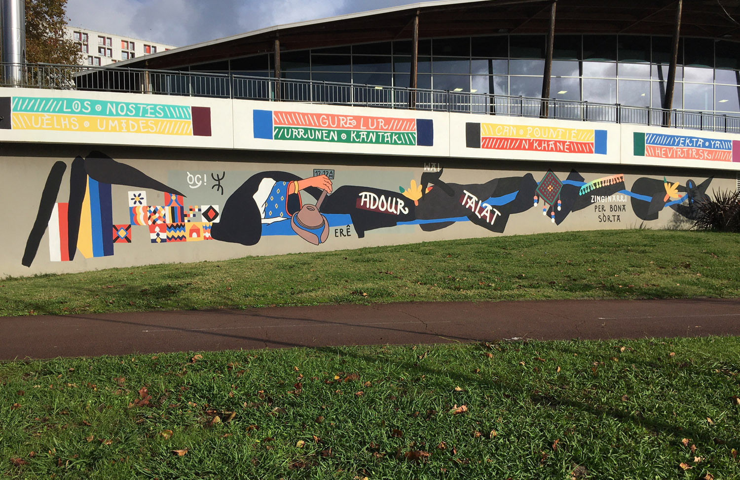 Jean Charles Couderc _ Joan Carles Codèrc _ Points de vue _ Festival _ peinture _ pintura _ Mural _ Paretalisma _ Muralismo _ Baiona _ Bayonne _ Occitània _ Euskal Herria _ création contemporaine _ cultura viva _ Gasconha