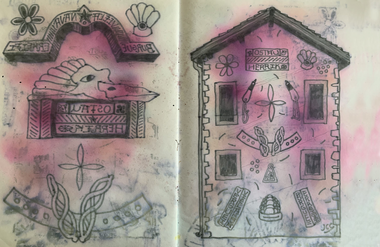 Jean Charles Couderc _ Joan Carles Codèrc _ Points de vue _ Festival _ peinture _ pintura _ Mural _ Paretalisma _ Muralismo _ Baiona _ Bayonne _ Occitània _ Euskal Herria _ création contemporaine _ cultura viva _ Gasconha