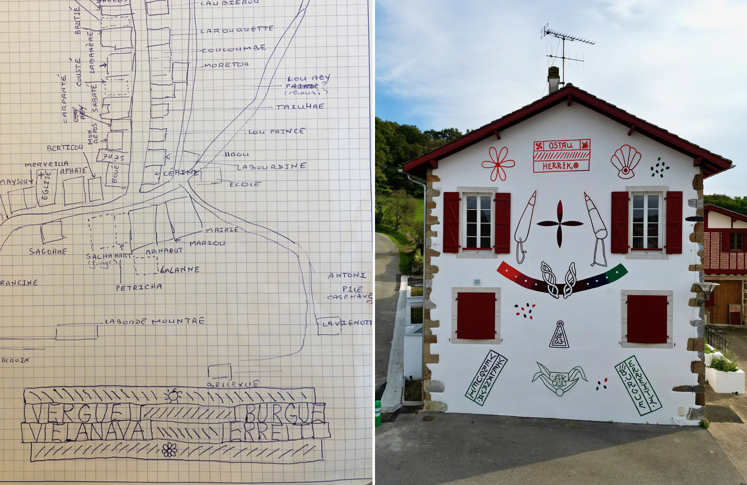 Jean Charles Couderc _ Joan Carles Codèrc _ Points de vue _ Festival _ peinture _ pintura _ Mural _ Paretalisma _ Muralismo _ Baiona _ Bayonne _ Occitània _ Euskal Herria _ création contemporaine _ cultura viva _ Gasconha